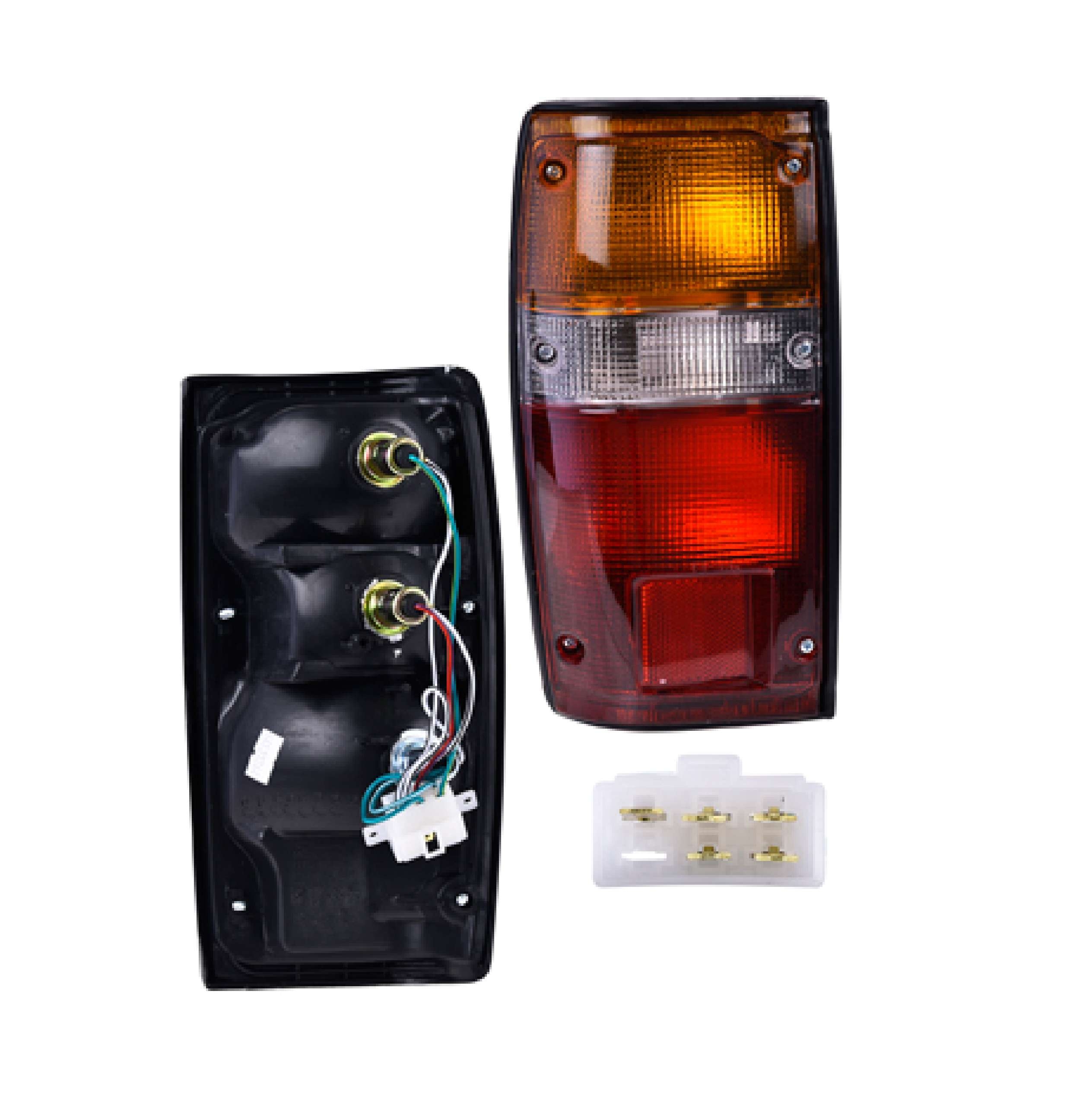 Par Calaveras  Toyota Pickup Filo Negro 1984 1985 1986 Depo