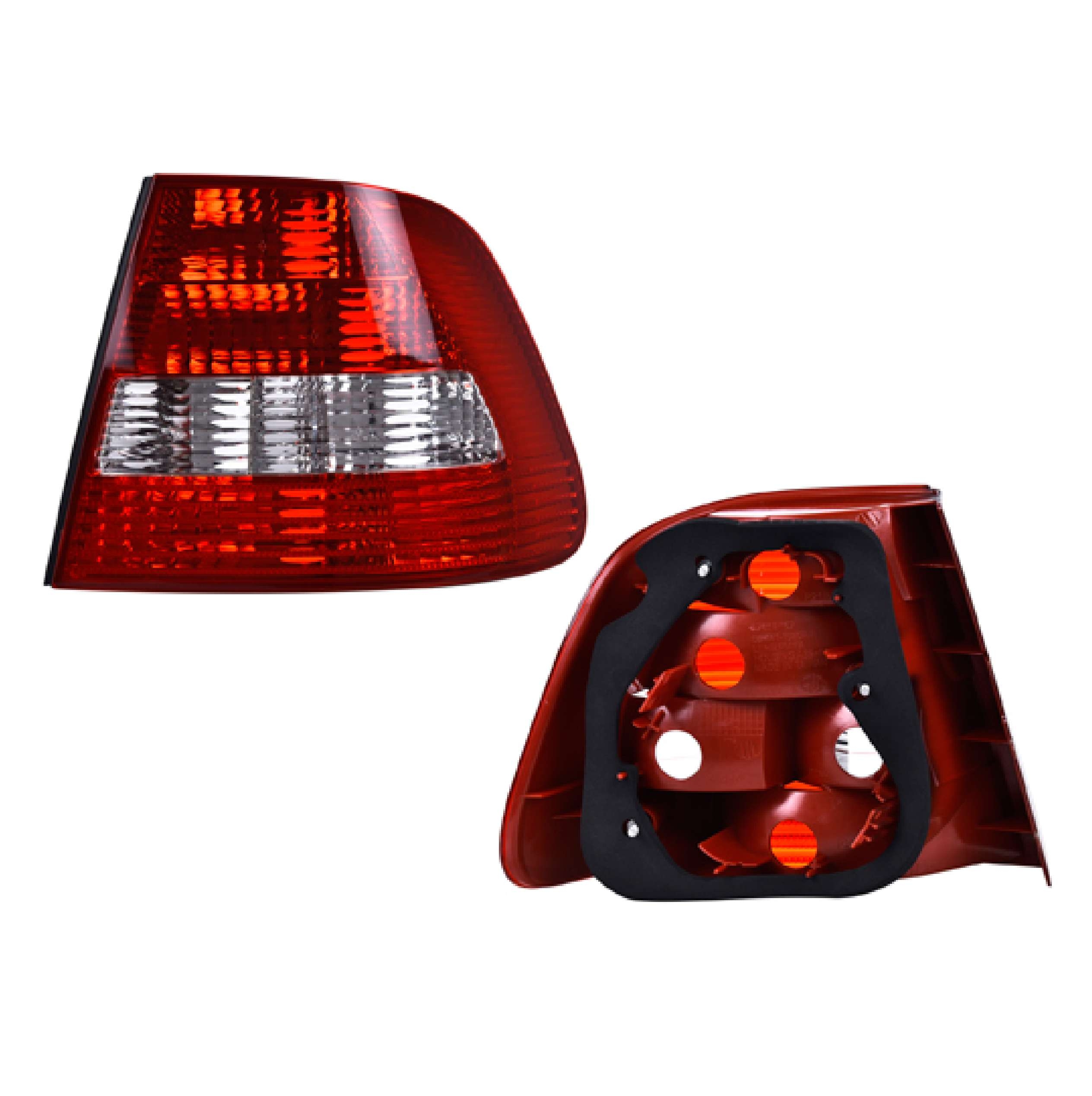 Calavera Derecha Vw Derby Roja/Bco 2009 Depo