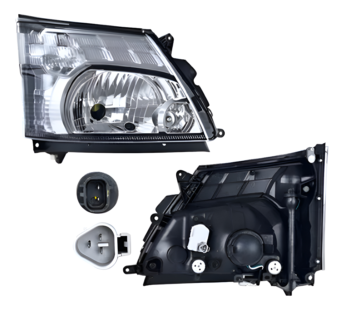 Faro Hn Dutro Serie 300 12-17 Electrico C/Motor P/Foco Halogeno S/Foco Depo Der