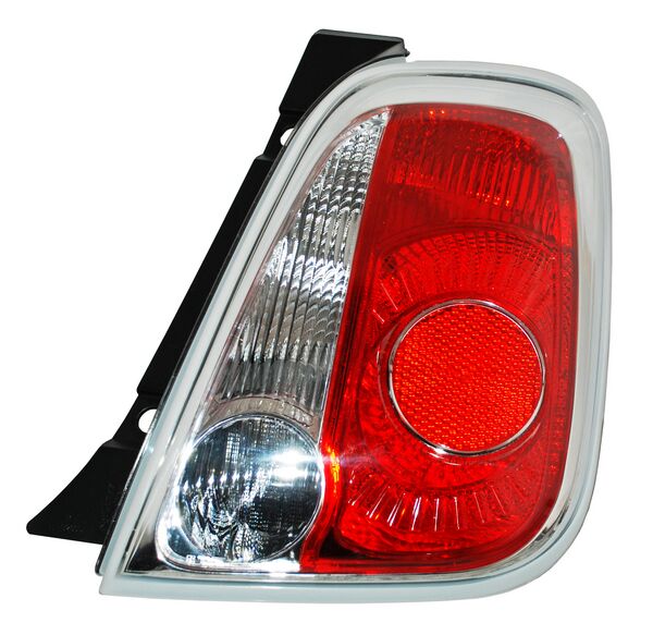 Calavera Fiat 500 09-11 Filo Cromado Tyc 333 Der