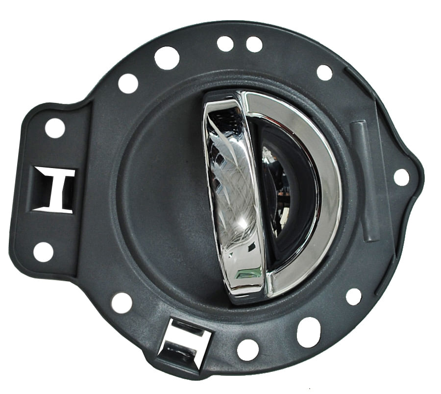 Manija Interior Gris-Cromada Con Base Delantera Izquierda