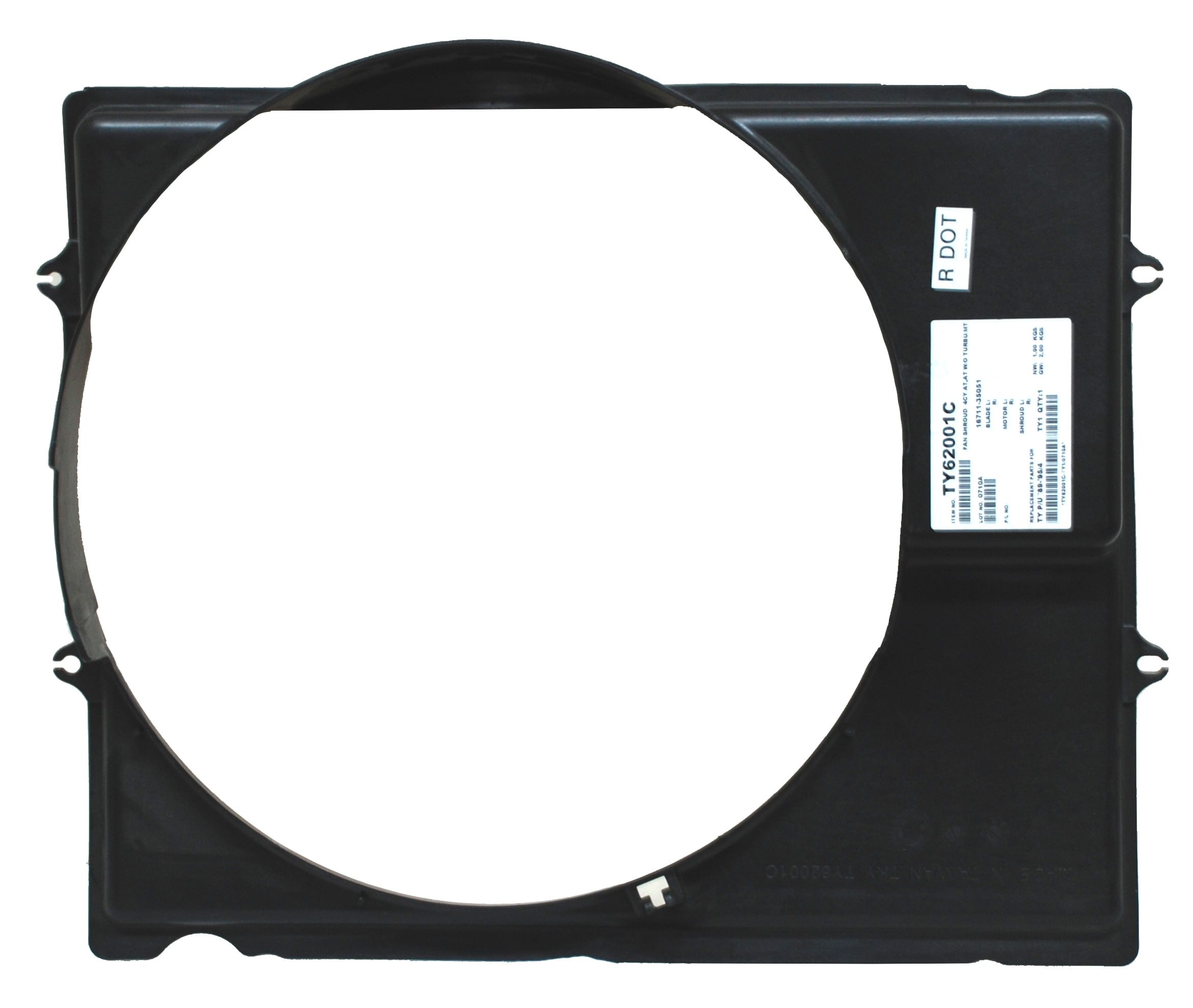 Tolva Radiador Toyota Pu 89-95 2Wd 4 Cil Std