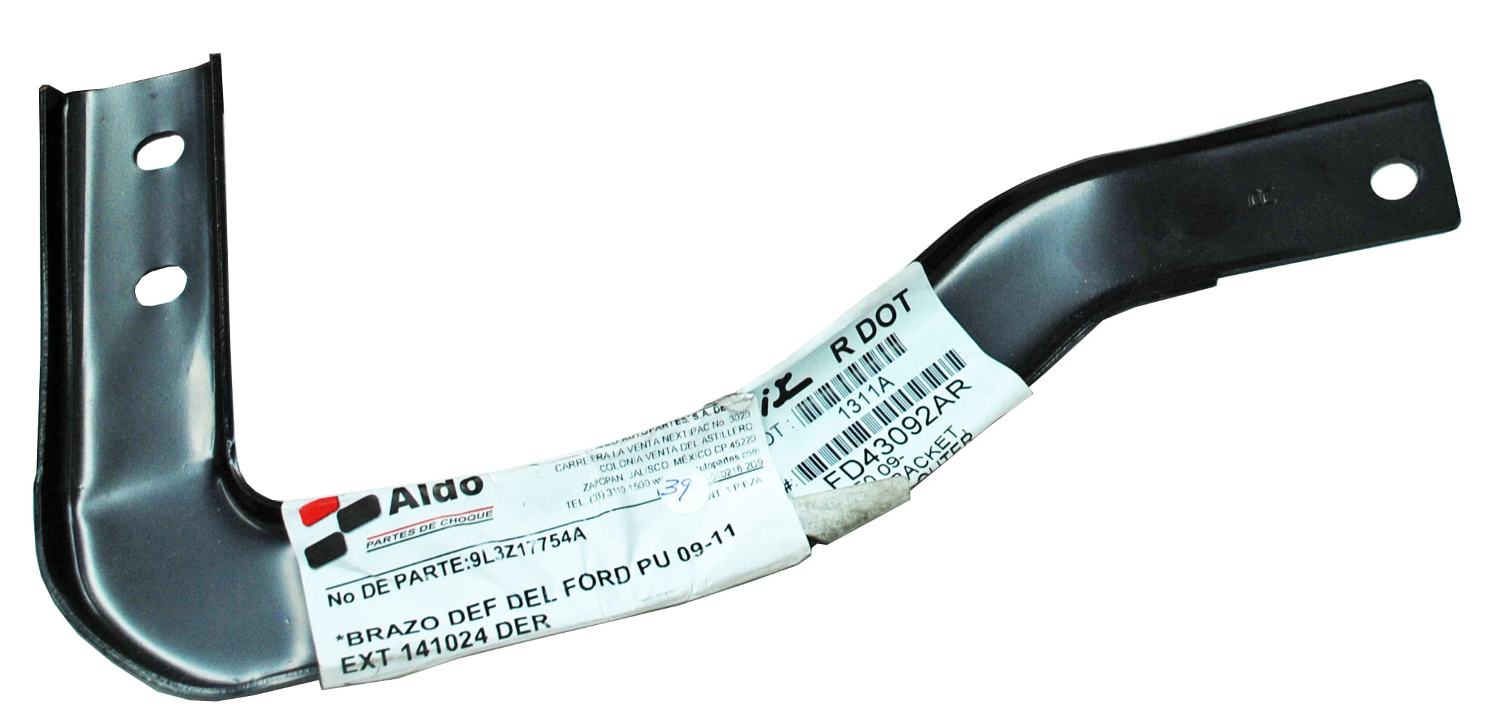 Brazo Defensa Delantera Ford Pu 2009 2010 2011 2012 2013 2014 Ext Der