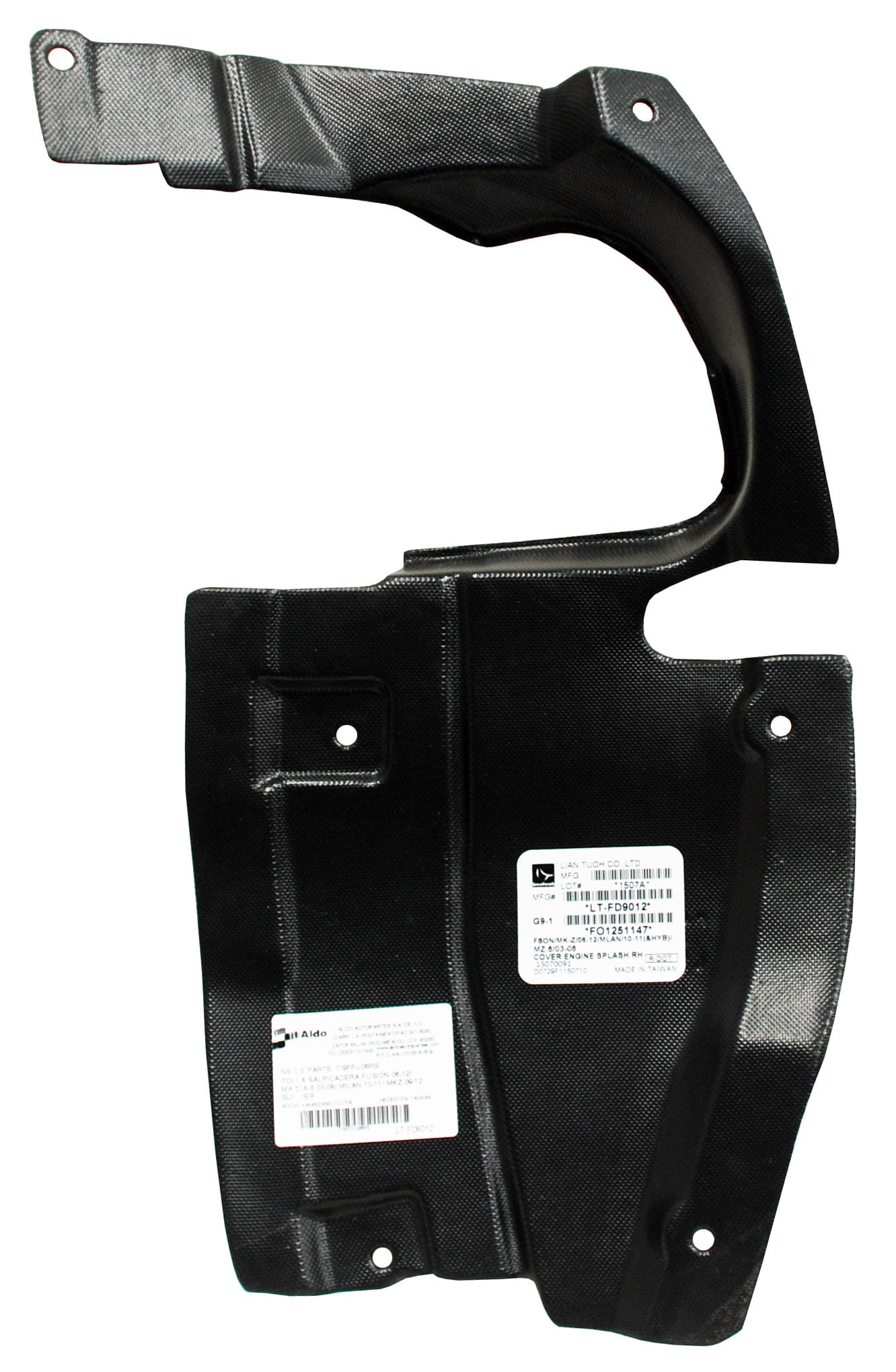 Tolva Salpicadera Superior 161202 Derecho