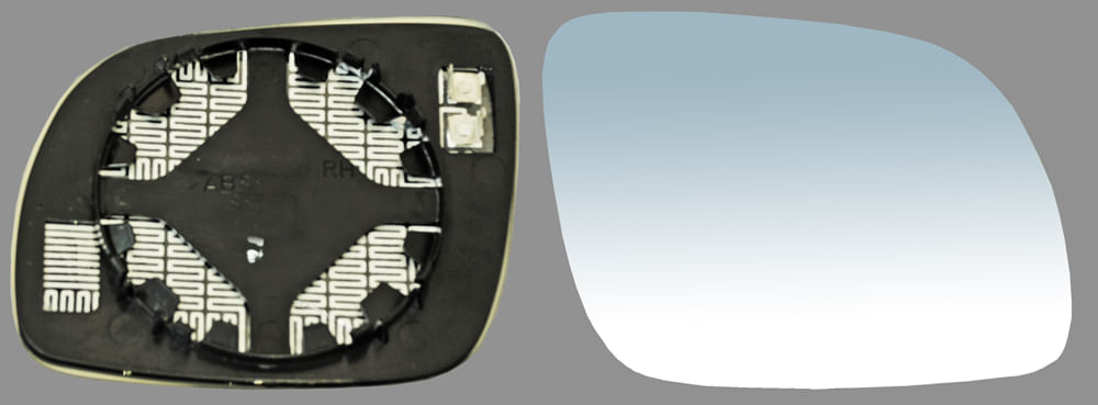 Luna Espejo Chico Azul Con Desempañante Derecho