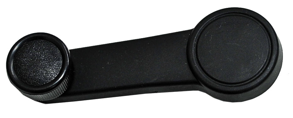 Manija Elevador Cristal Negra Metal