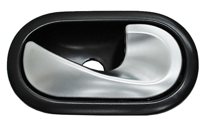 Manija Interior Negra-Plata Delantera-Trasera Derecha