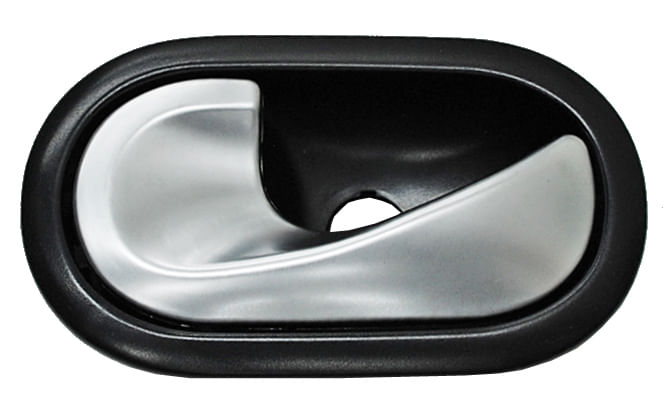 Manija Interior Negra-Plata Delantera-Trasera Izquierda