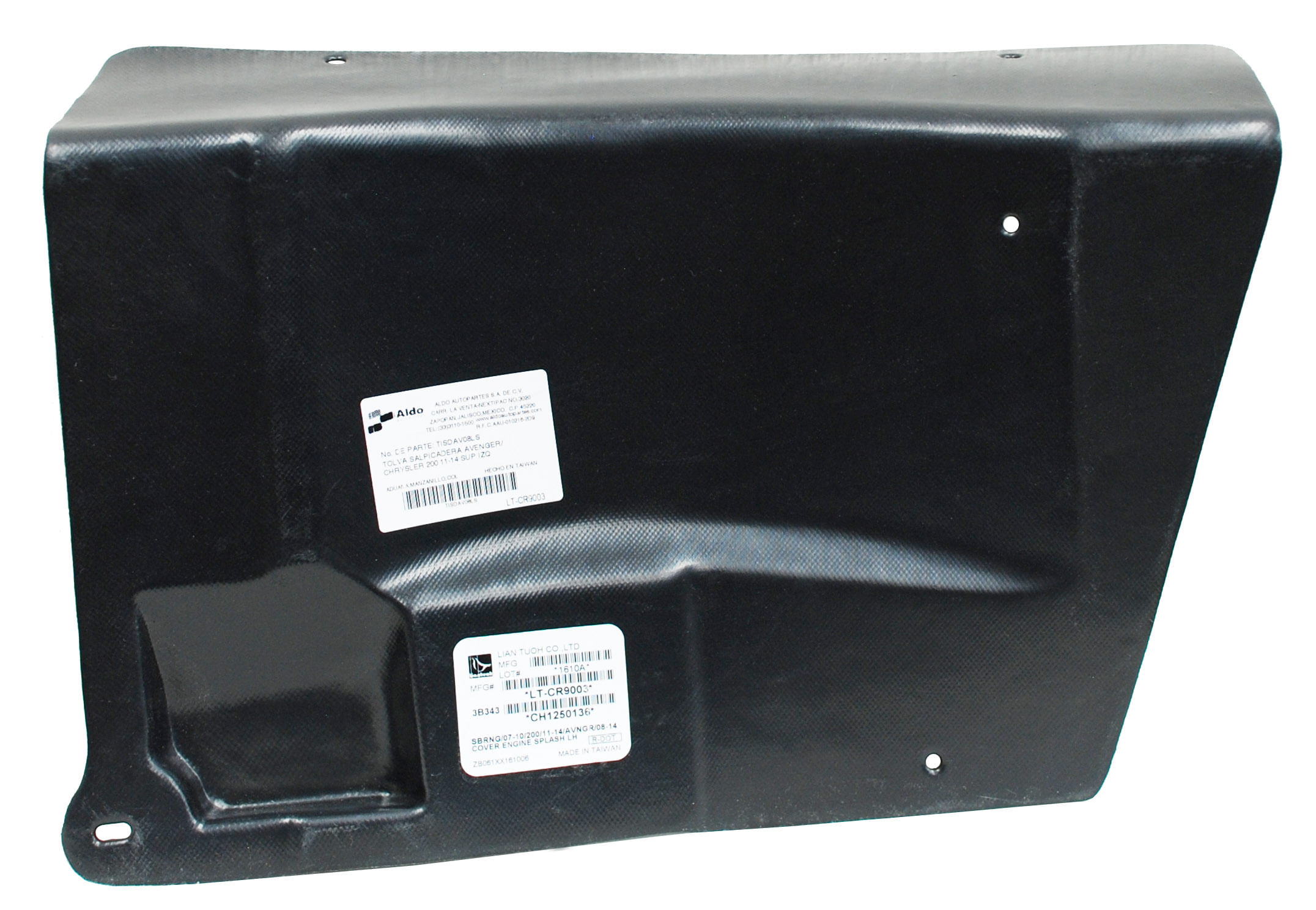 Tolva Salpicadera Superior Plastico 161202 Izquierdo