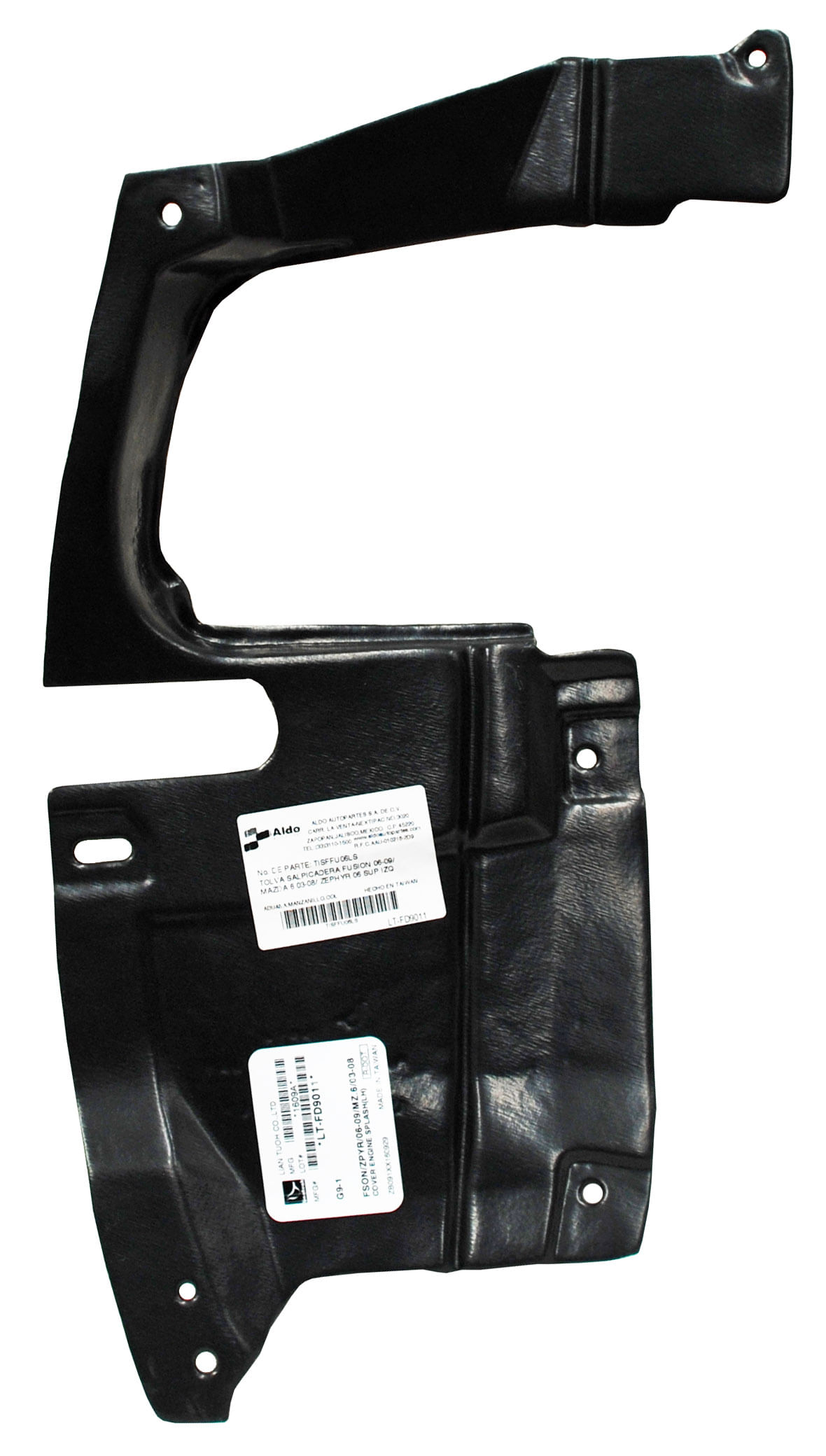 Tolva Salpicadera Superior 161202 Izquierdo