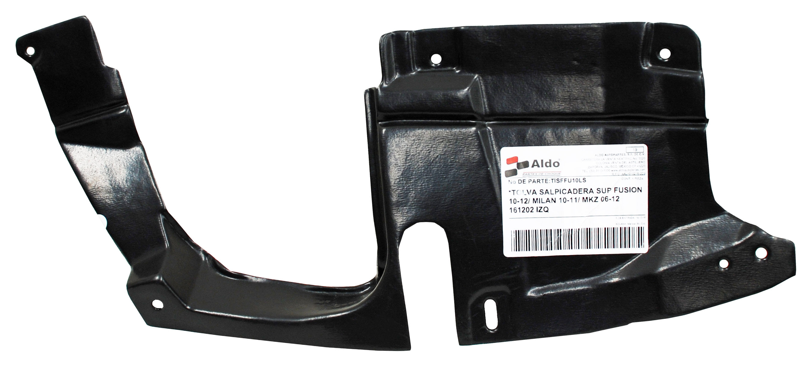 Tolva Salpicadera Superior 161202 Izquierdo