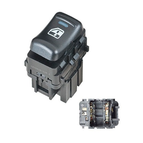 Control Electrico Cv Malibu 97-03  Od Cutlass Supreme 97-98  De Elevador 7 Pin 1 Tecla Negro 12Vcc Tipo Original