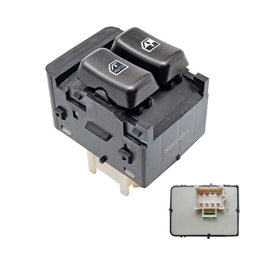 Control Electrico Cv Cavalier 95-99  De Elevador 7 Pin 2 Teclas Gris 12Vcc Manijauto