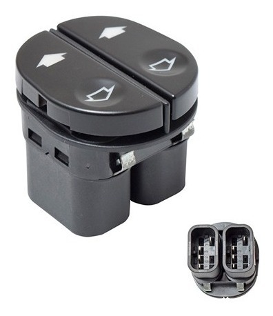 Control Electrico Fd Ka 01-08/Ikon 01-07/Courier 01-12/Transitt 07-13  De Elevador 2 Teclas Negro 12Vcc Manijauto