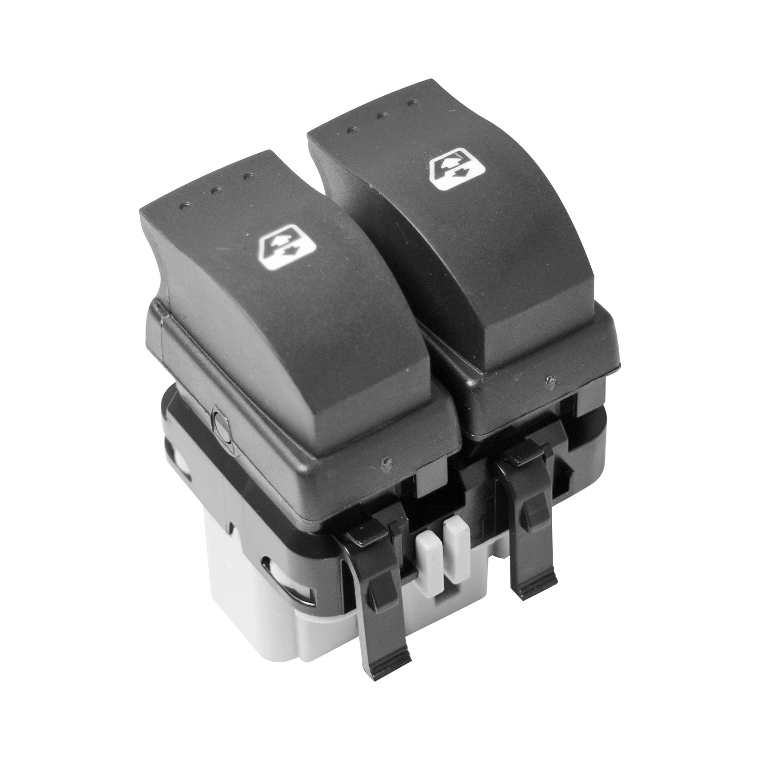 Control Electrico Rn Clio Euro 07-12/Duster 11-16/Koleos 08-16/Laguna 03-07/Megane 04-10/Sandero 07-15/Scenic 05-08  De Elevador 10 Pins 2 Teclas Negr