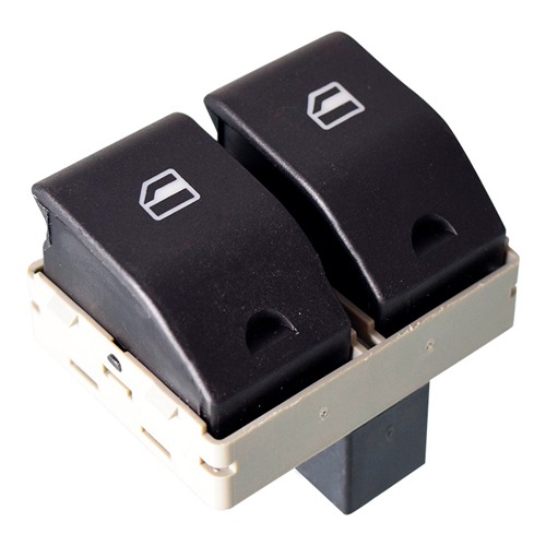 Control Electrico St Ibiza/Cordoba 03-08  Vw Crossfox 07-17/Gol 08-15/Lupo 04-09/Pointer 06-10/Polo 03-07  De Elevador 4 Pins 2 Teclas Negro Base Negr
