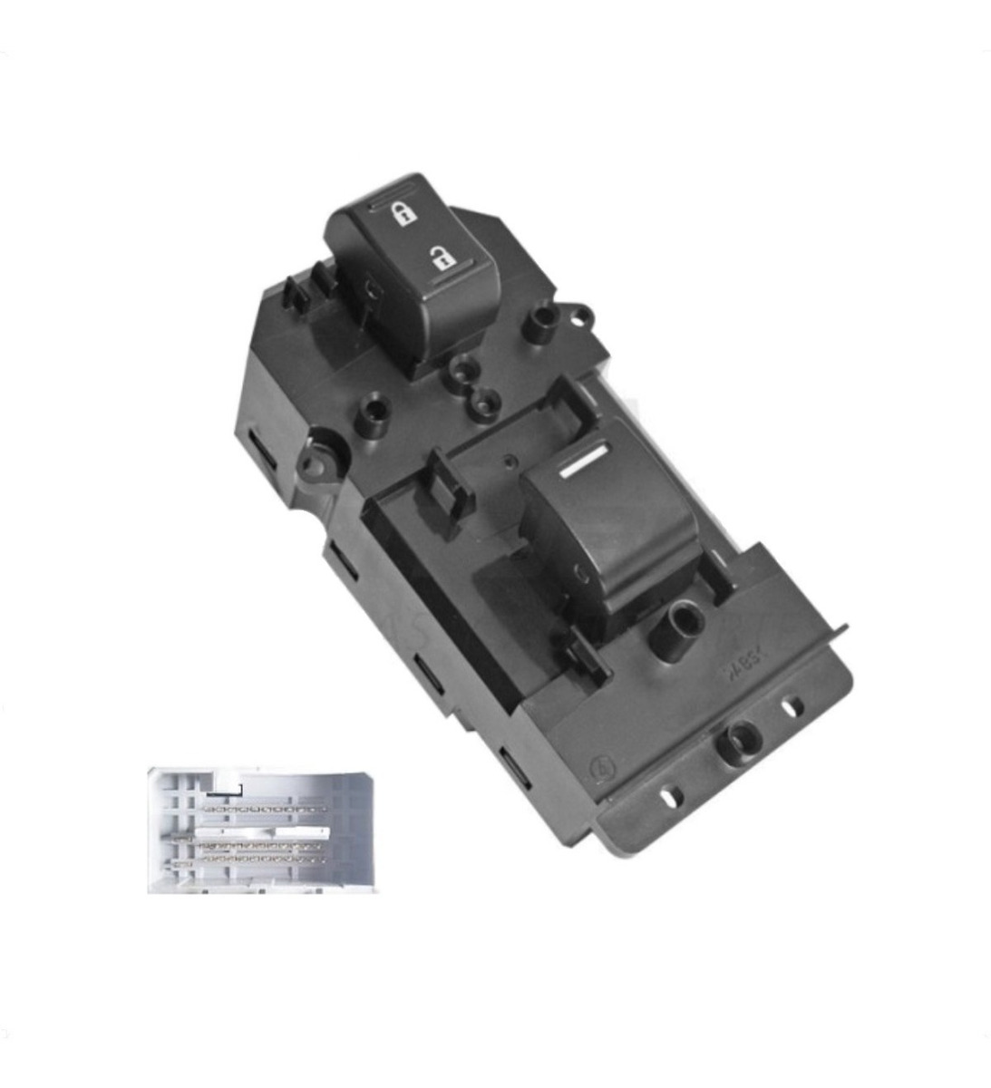 Control Electrico Hd Accord 08-14  De Elevador 37 Pins 2 Teclas Negro 12Vcc Manijauto Delantero Derecho