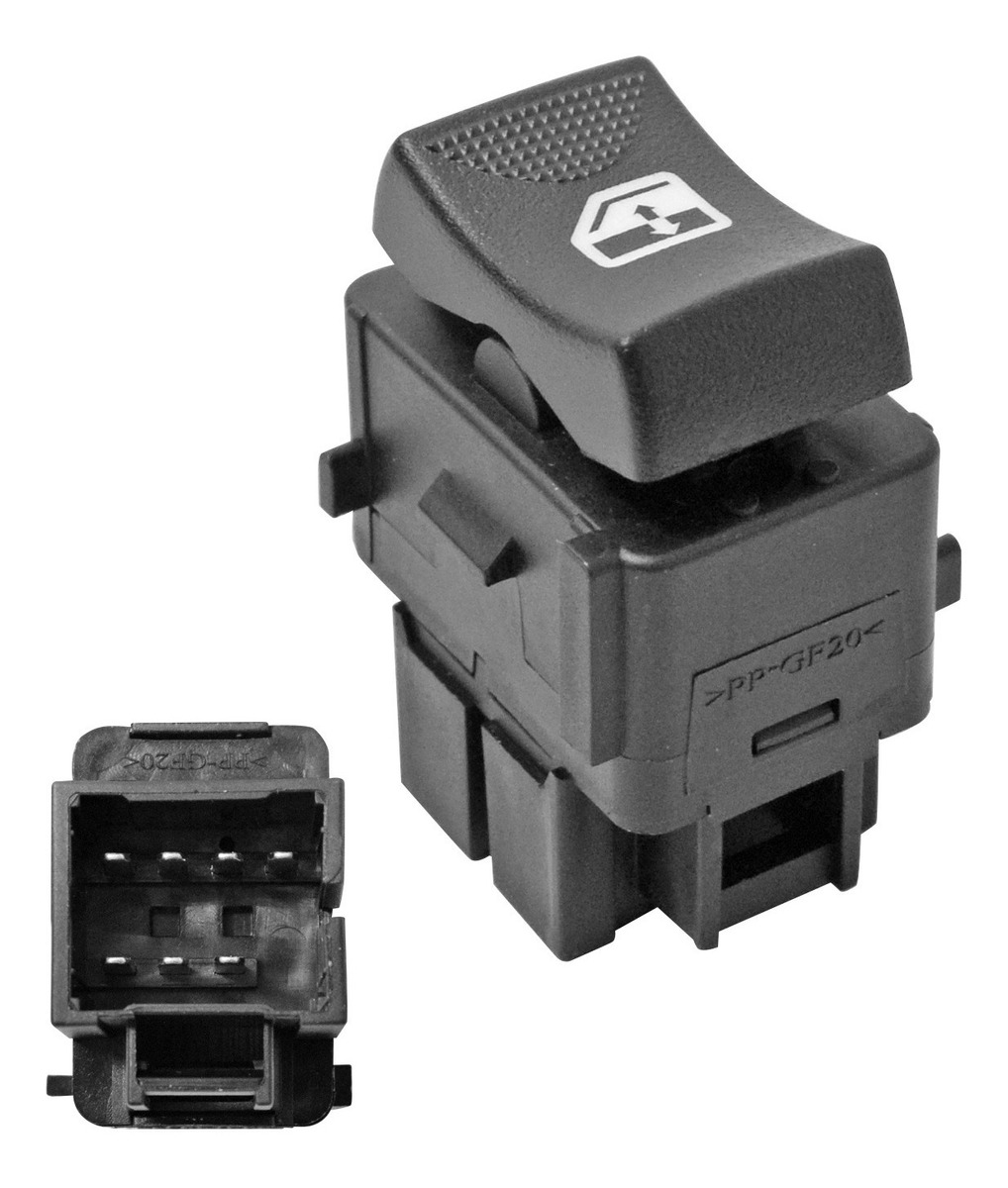 Control Electrico Cv Express Van  Gm Savana 03-18  De Elevador 7 Pin 1 Tecla Negro 12Vcc Manijauto