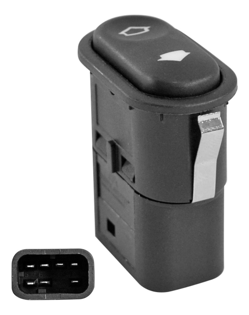 Control Electrico Fd Contour 96-00  Mr Mystique 95-00  De Elevador 7 Pin 1 Tecla Negro 12Vcc Manijauto