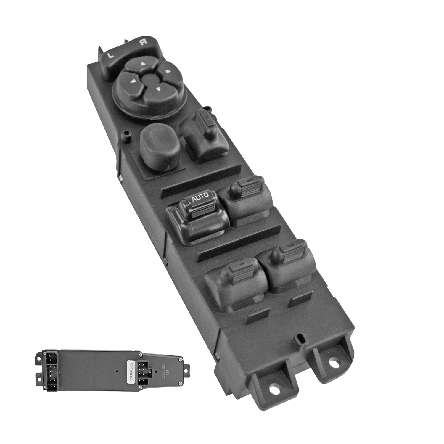 Control Electrico Dg Ram 02-08  De Elevador 20 Pins 6 Teclas Negro Con Control Para Espejo 12Vcc Manijauto Delantero Izquierdo