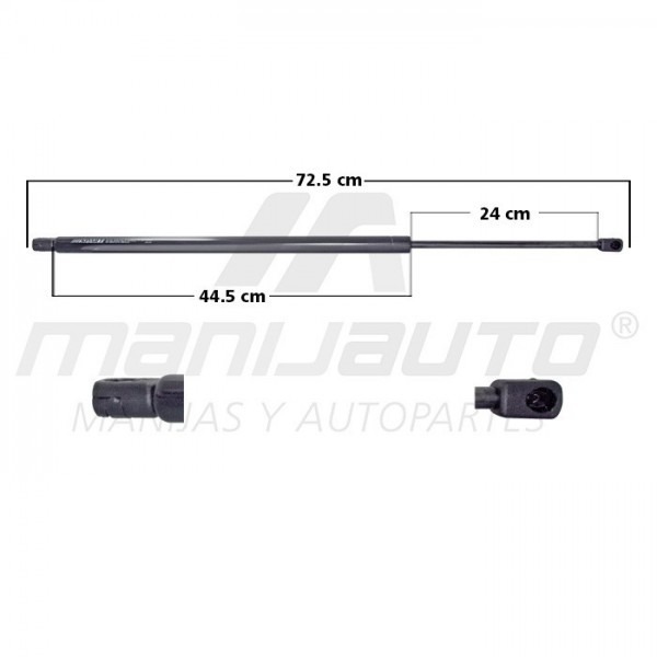 Amortiguador 5Ta Puerta Cv Venture 97-05  72.5 Cm 44.5 Cm 24 Cm Entrada Tipo 9 Entrada 2 Tipo 9 176.47 189.96 5253 Spart