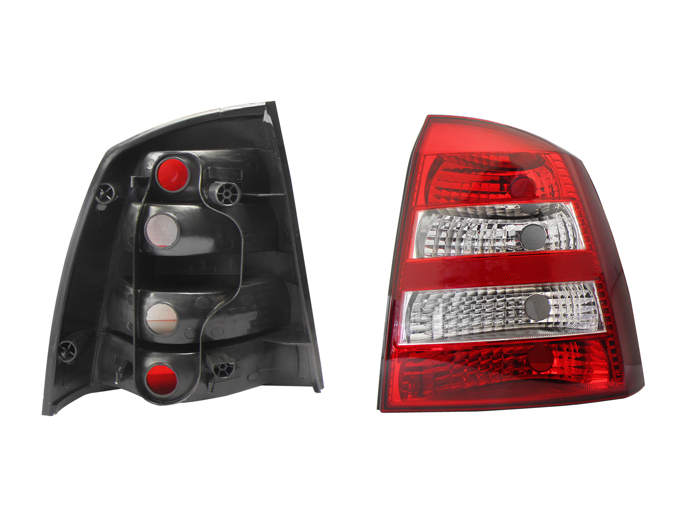 Calavera Der S/Arnes Clara 4Ptas (Rojo/Blanco/Blanco) Chevrolet Astra Sedan 2004 2006