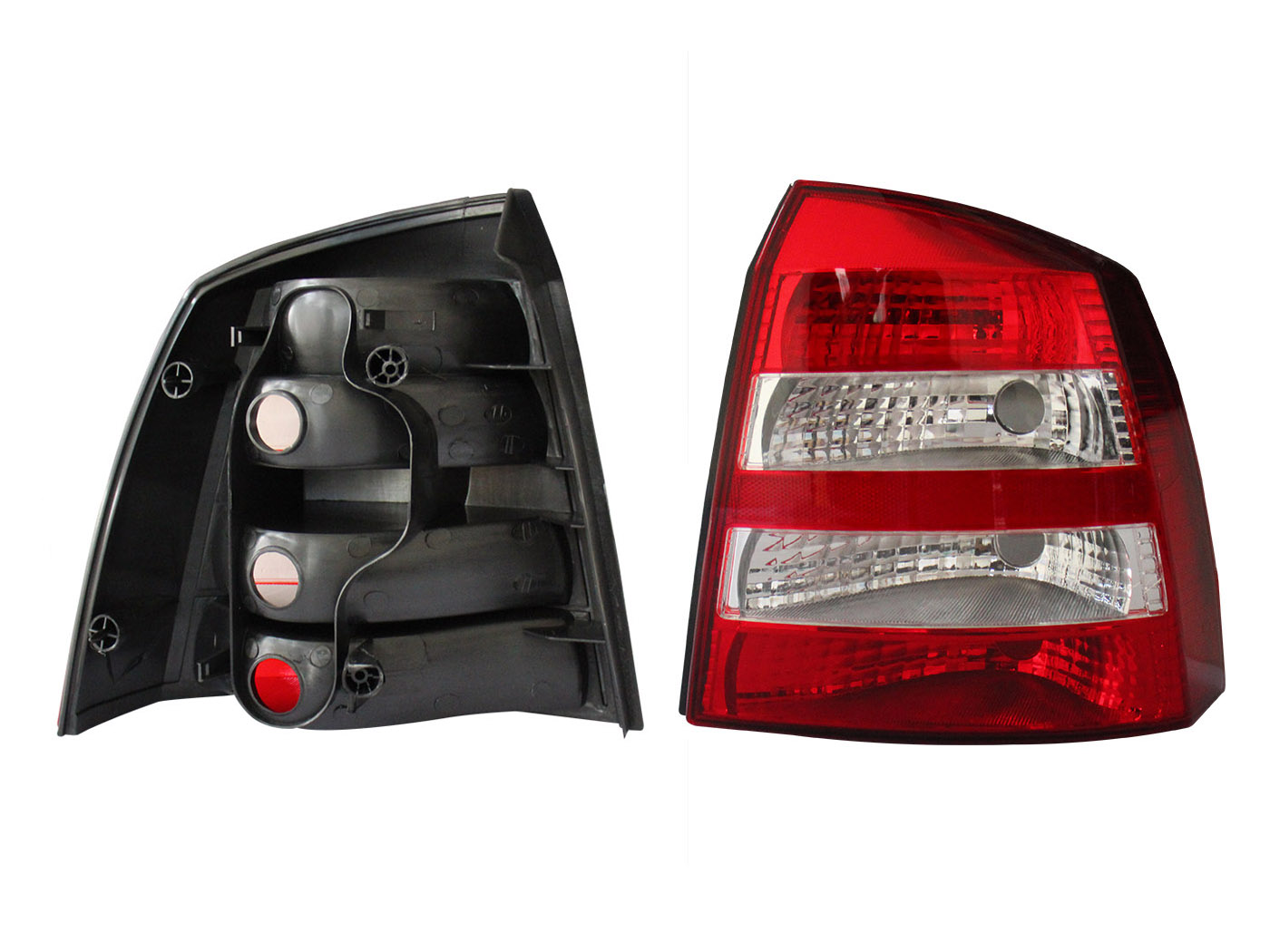 Calavera Der S/Arnes Clara 3-5Ptas (Rojo/Blanco/Blanco) Chevrolet Astra H-Back 2004 2006
