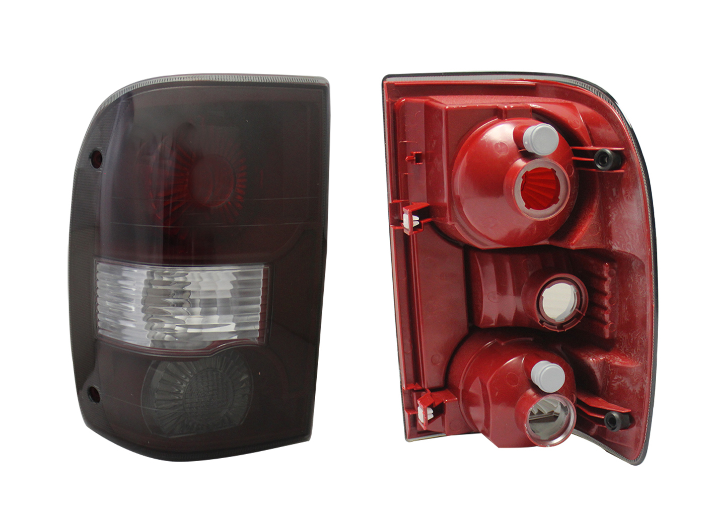 Calavera Izq S/Arnes Oscura (Humo/Blanco) Ford Ranger 2005 2009