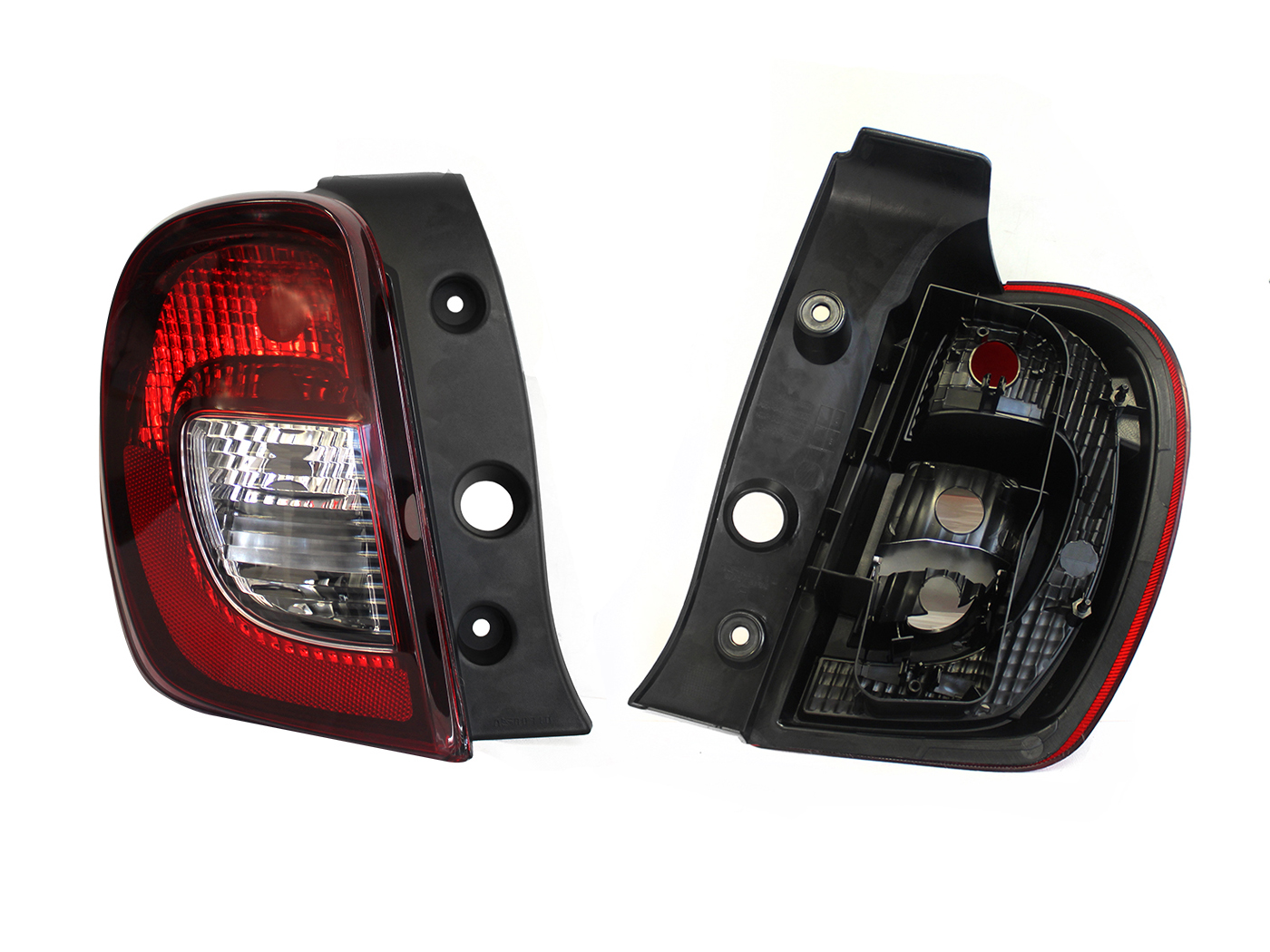 Calavera Izq S/Arnes Oscura Rectangulo (Rojo/Blanco) Nissan March Sr 2014 2020