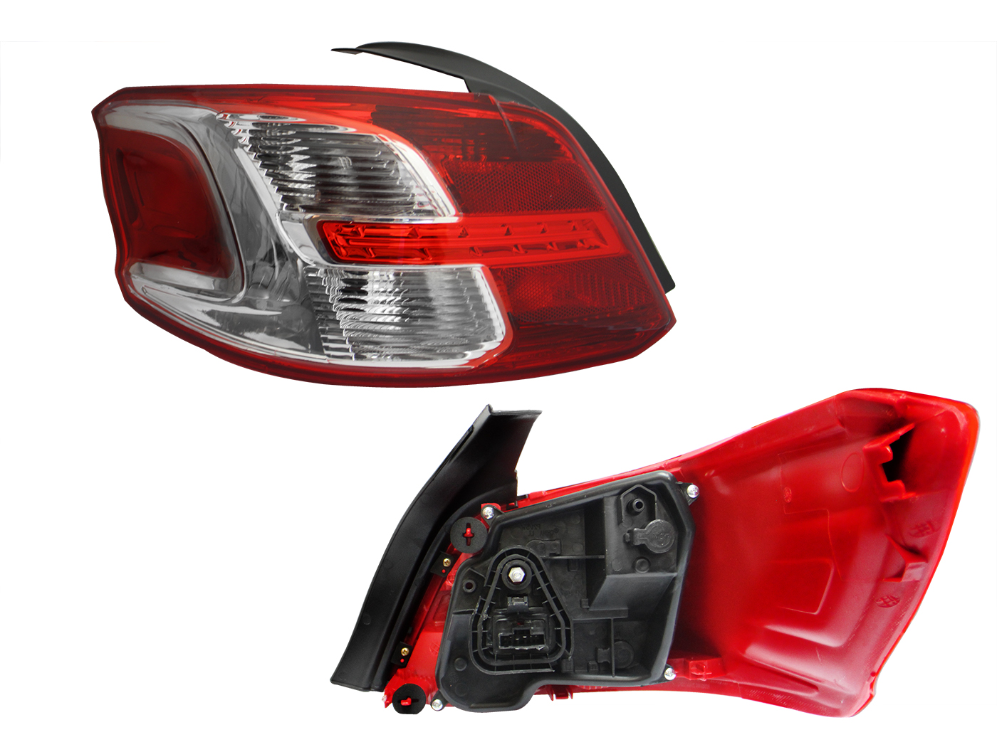 Calavera Izq C/Arnes Clara (Rojo/Blanco) Peugeot Pg-301 2013 2017