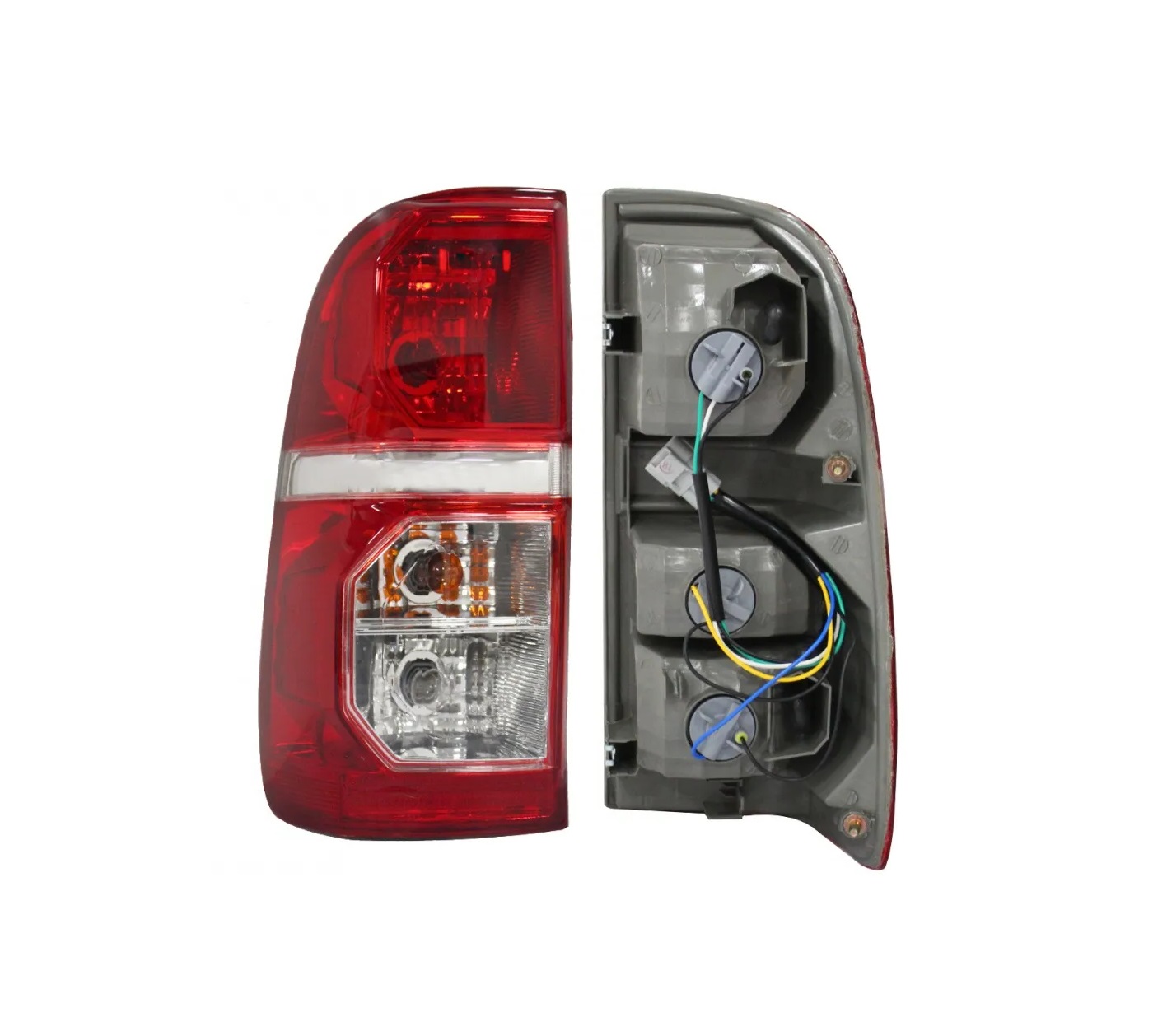 Calavera Izq C/Arnes (Rojo/Blanco/Blanco) Toyota Hilux 2012 2015