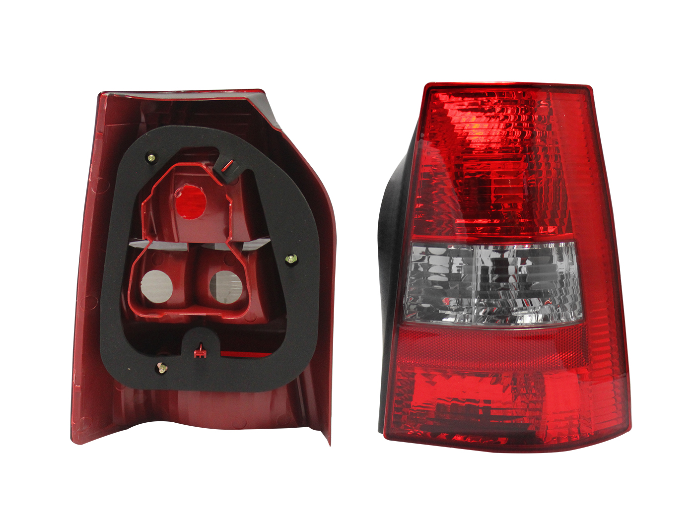 Calavera Der S/Arnes Oscura (Rojo/Humo) Volkswagen Pointer Vagoneta 2004 2005
