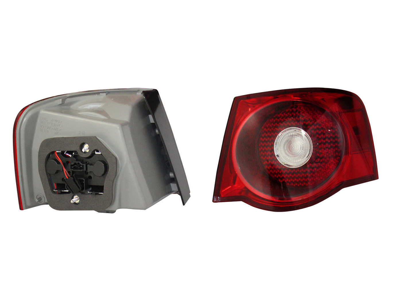 Calavera Der Ext C/Arnes (Rojo/Blanco) Volkswagen Bora 2006 2010