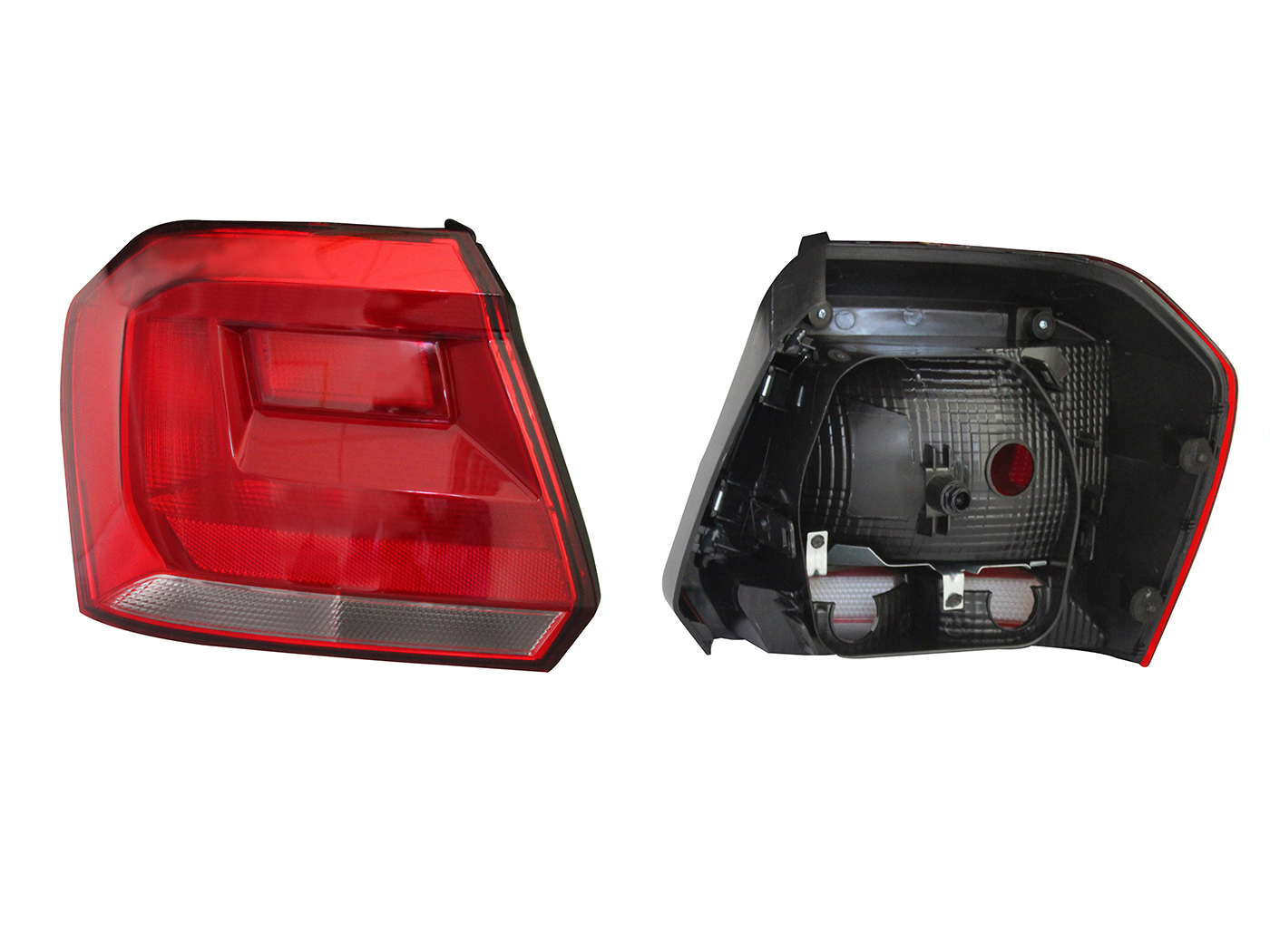 Calavera Izq S/Arnes Clara 5Ptas (Rojo/Blanco) Volkswagen Gol H-Back 2017 2021