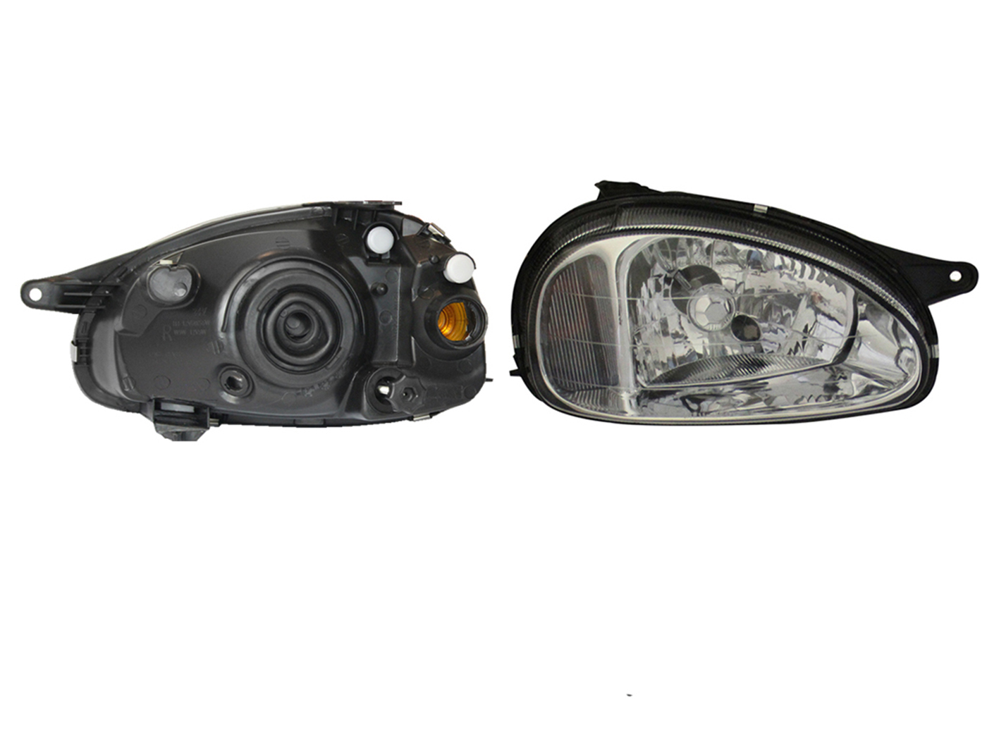 Faro Der F/Cromado Liso Vidrio 3-4-5Ptas Chevrolet Chevy 2001 2003