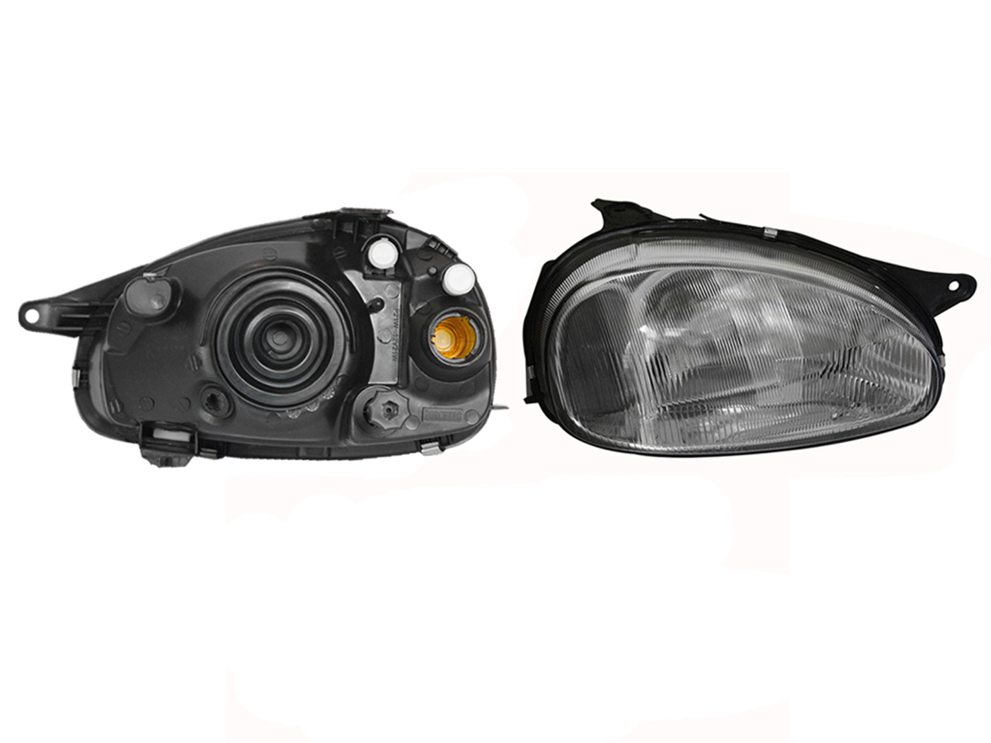 Faro Der F/Cromado Rayado Vidrio 3-4-5Ptas Chevrolet Chevy 1994 2000