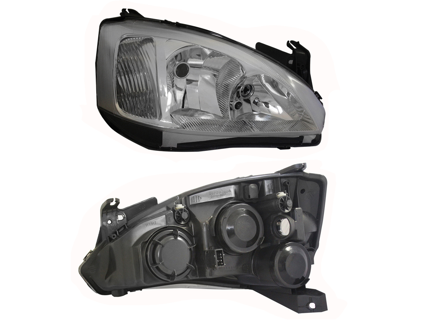 Faro Der F/Cromado Cuarto Rayado (Tornado 04-11) Chevrolet Corsa 2003 2008