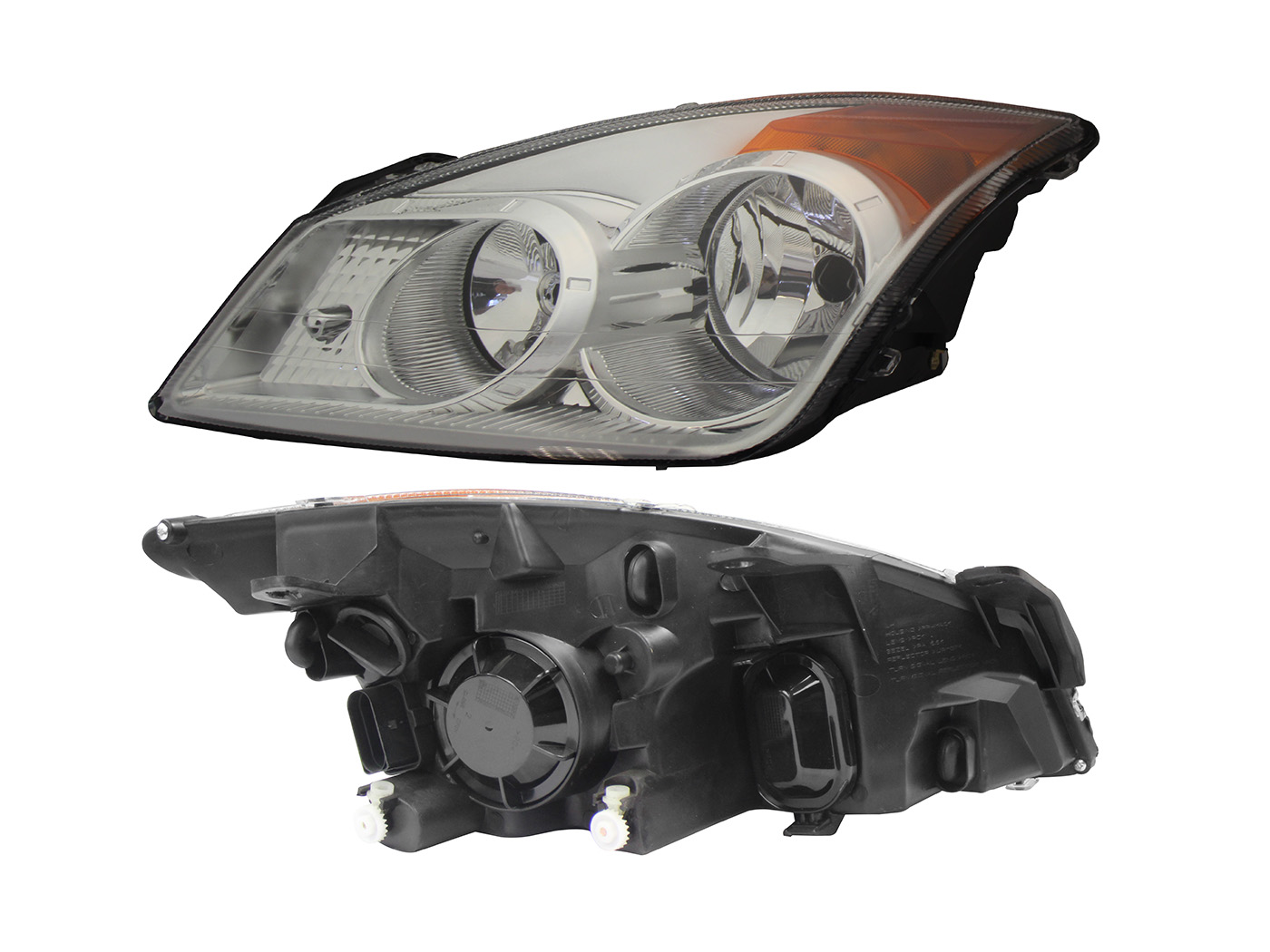 Faro Izq F/Cromado C/Mica Ambar 4Ptas Ford Fiesta First Sedan 2008 2010