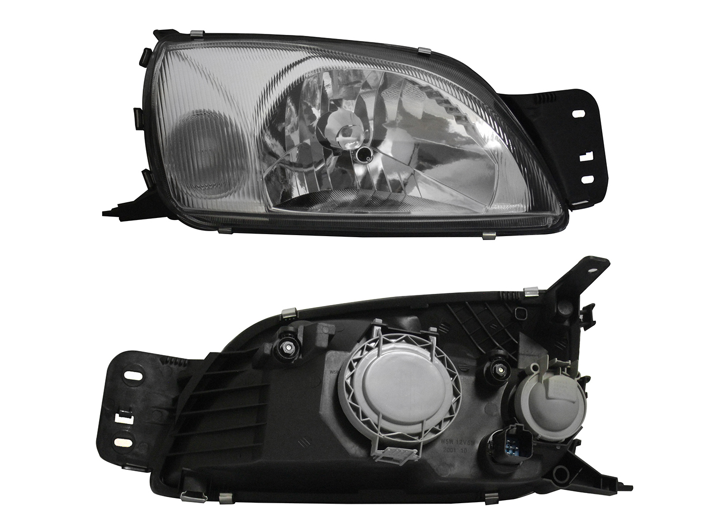 Faro Der F/Cromado C/Cuarto Blanco C/Base (Fiesta/Courier 01-10) Ford Fiesta Ikon 2001 2007