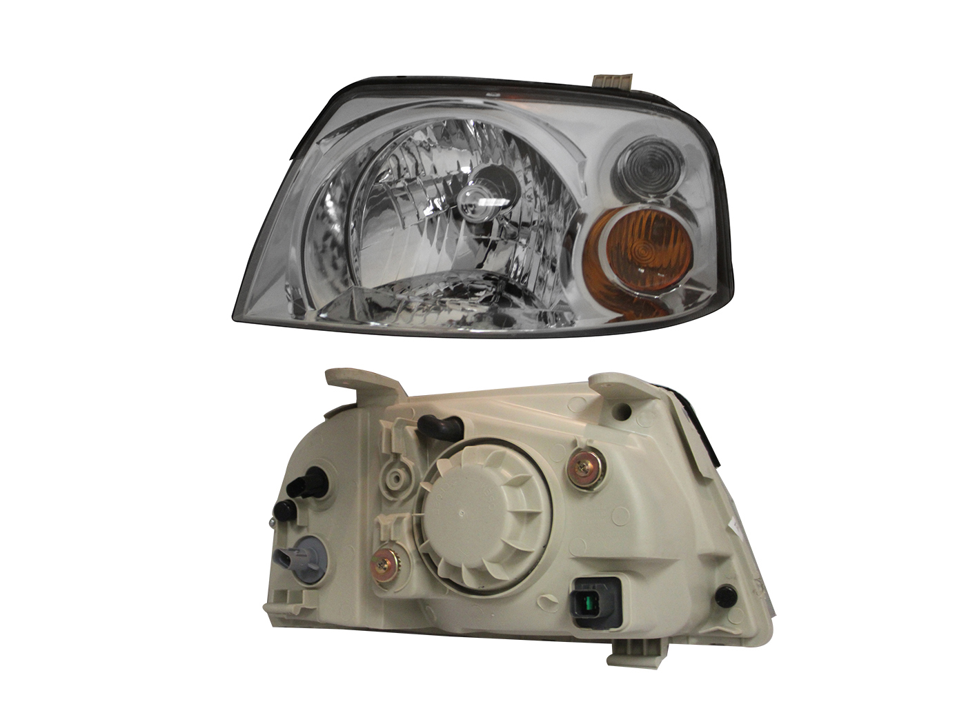 Faro Izq F/Cromado C/Cuarto Ambar Chrysler / Dodge Atos 2005 2012