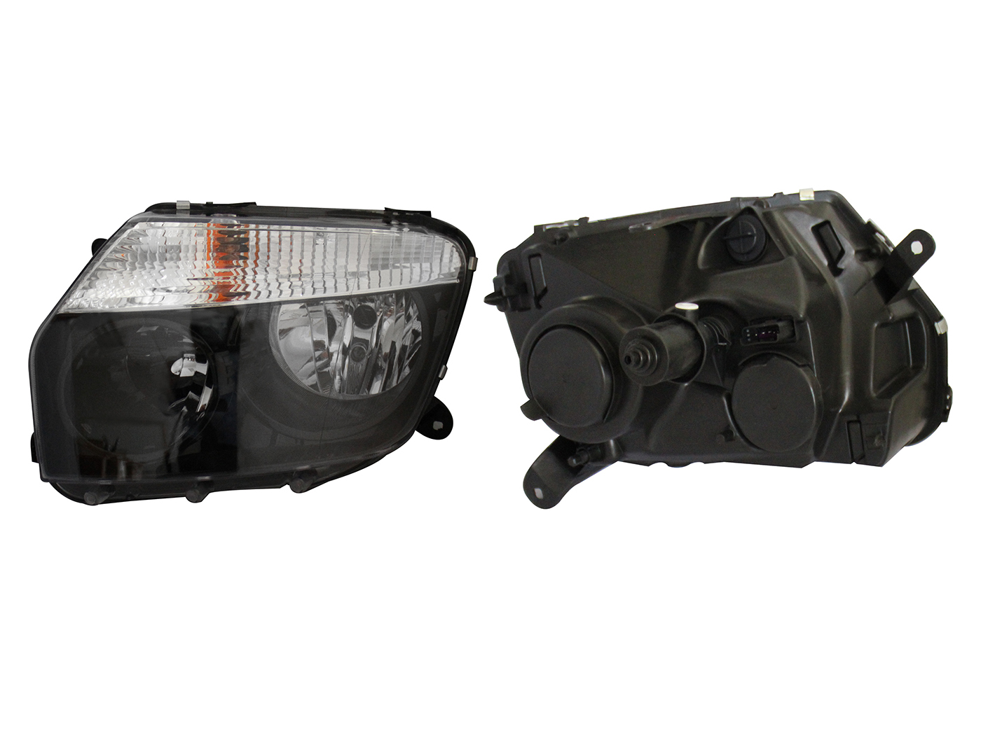 Faro Izq Fondo Negro Renault Duster 2013 2016