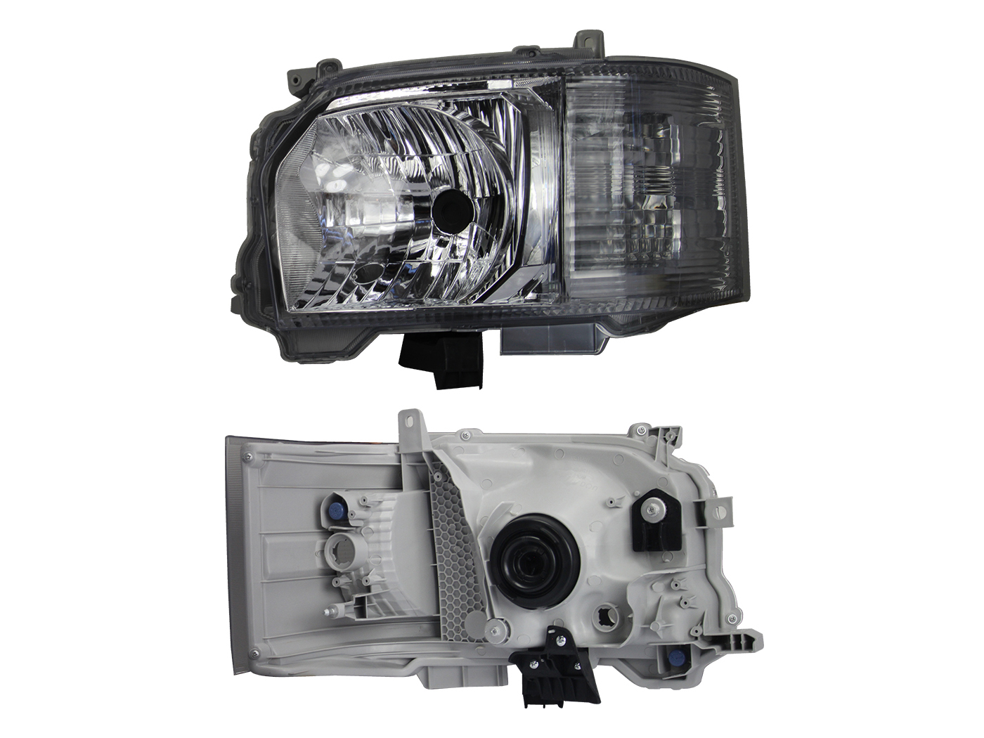 Faro Izq Fondo Cromado Toyota Hiace 2014 2019