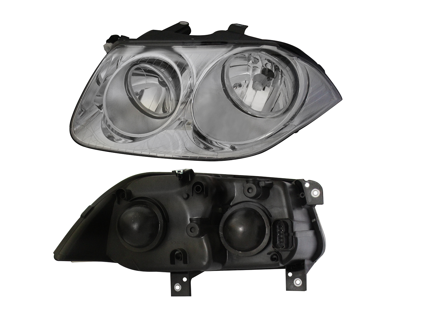 Faro Izq Fondo Cromado Volkswagen Jetta Clasico 2008 2015