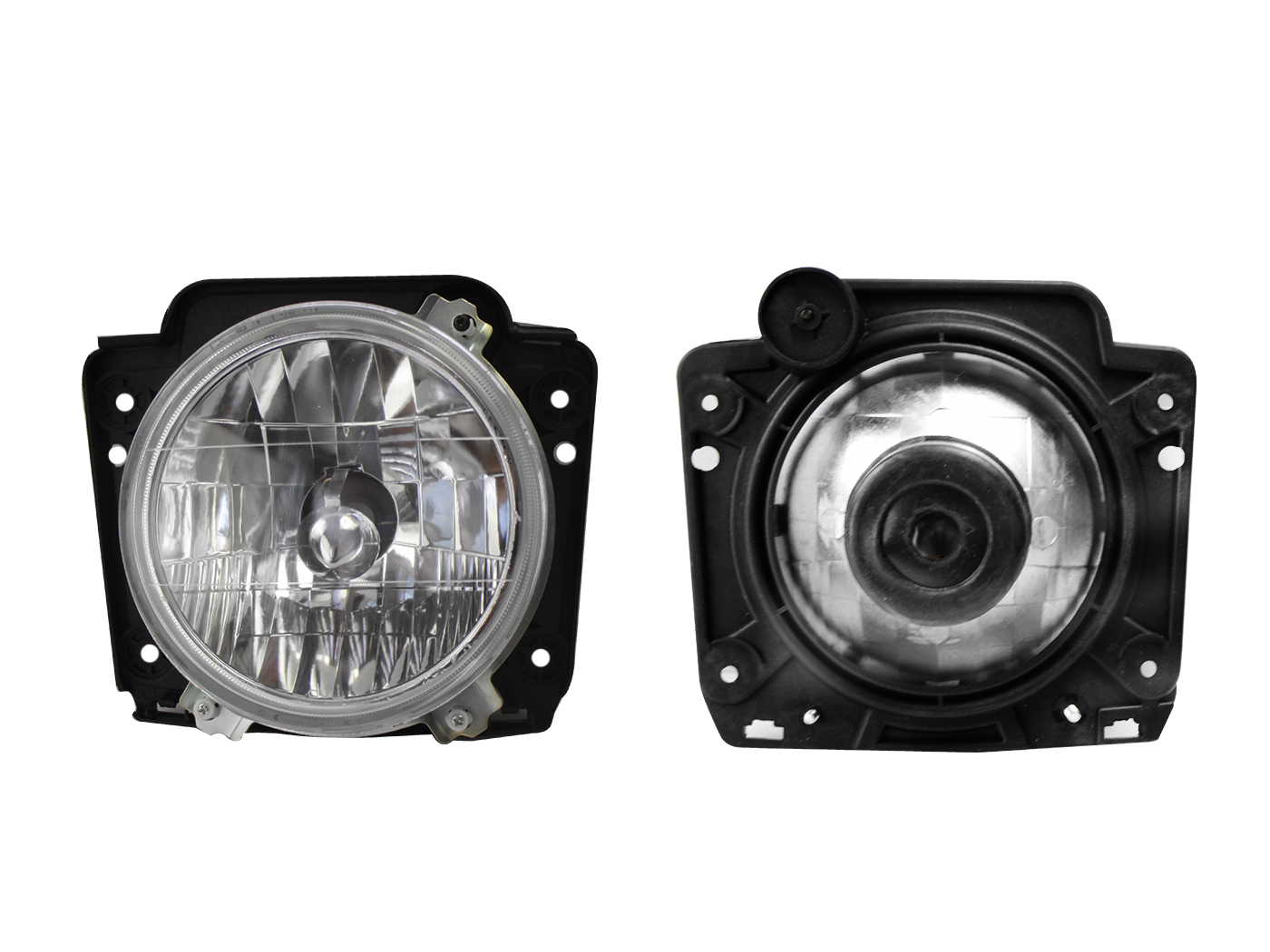 Faro Der/Izq C/Base Plastico Vidrio Liso Volkswagen Golf A2 1987 1992