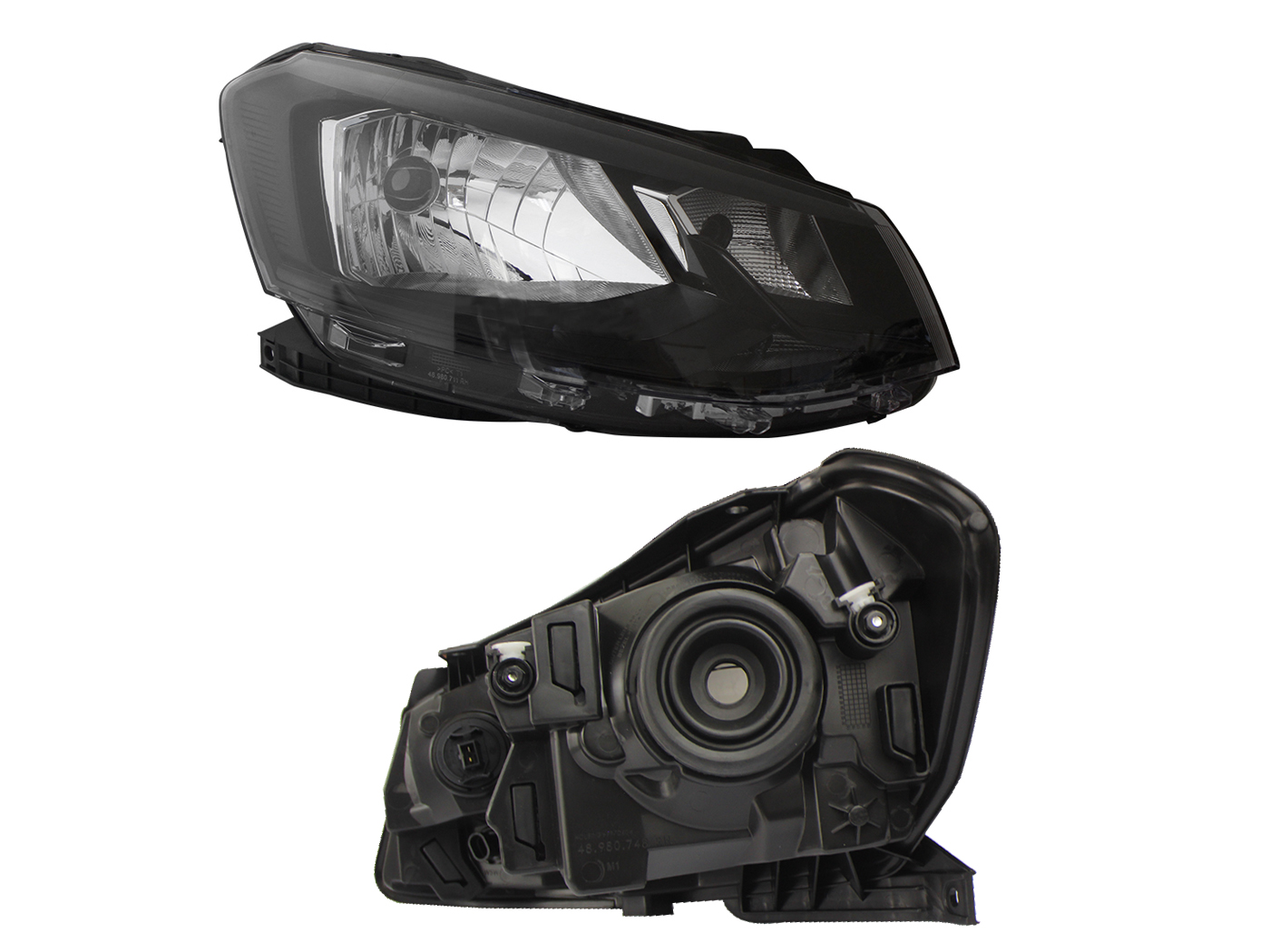 Faro Der F/Negro C/Filo Negro (Sedan/H-Back) Volkswagen Gol 2017 2018