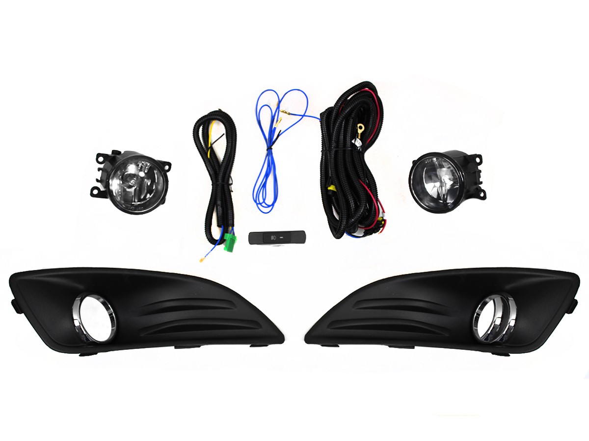 Kit Faro Aux C/Cables C/Rejillas Arillo Cromo C/Focos Ford Fiesta 2014 2019