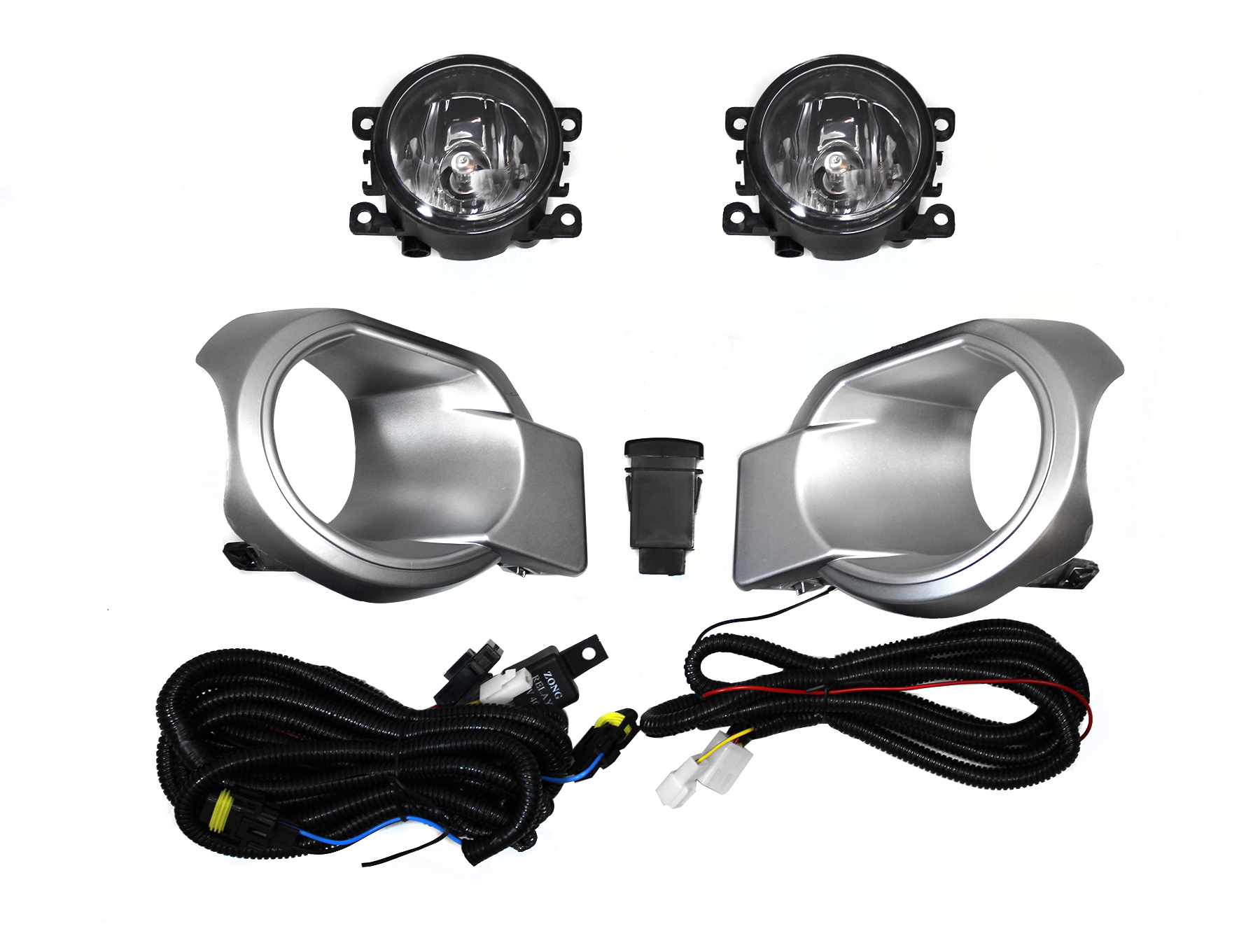Kit Faro Aux C/Cables C/Rejillas Gris C/Focos Ford Ranger 2013 2016