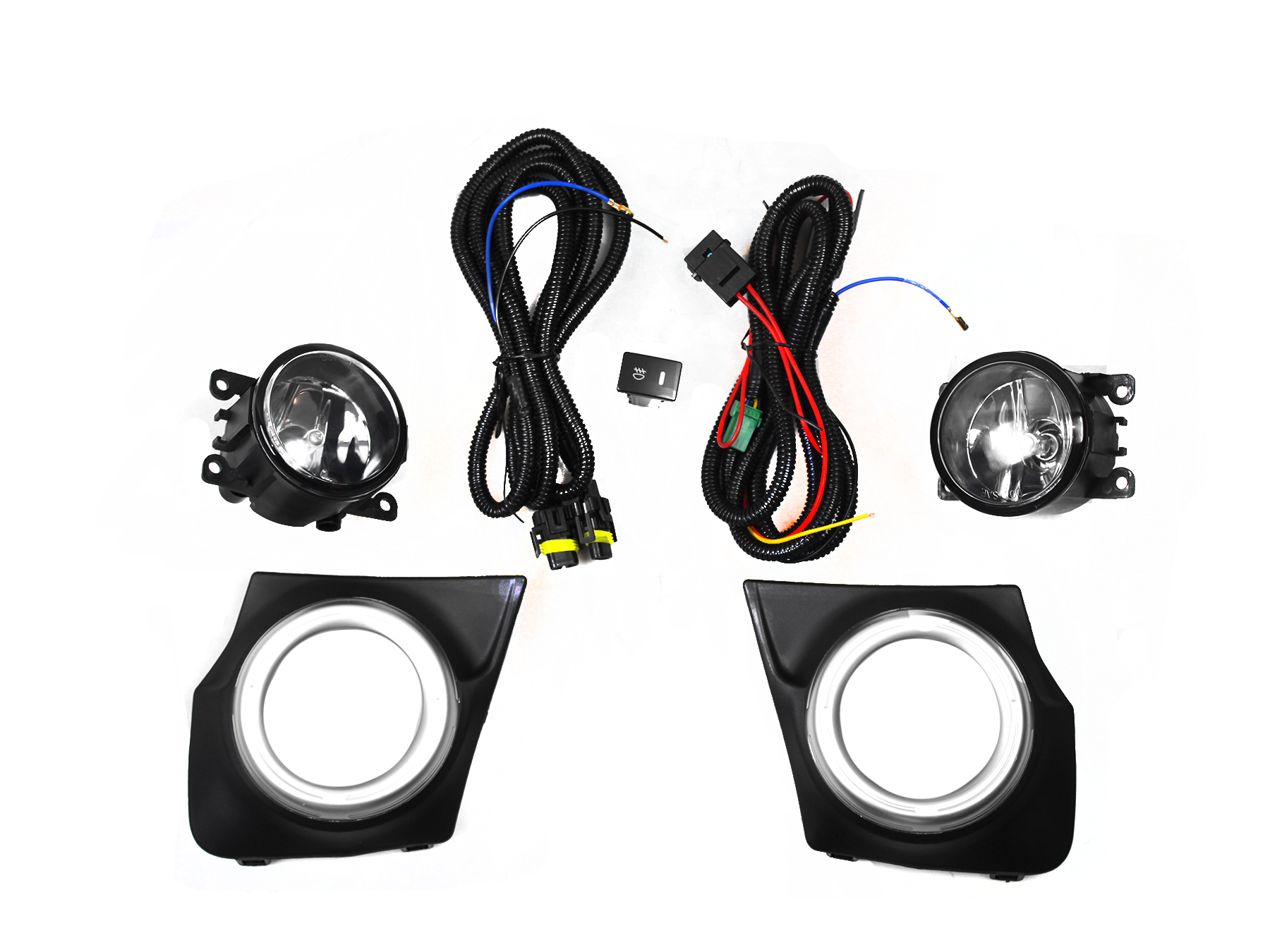 Kit Faro Aux C/Cables C/Rejillas Arillo Plata C/Focos Mitsubishi L200 2016 2019