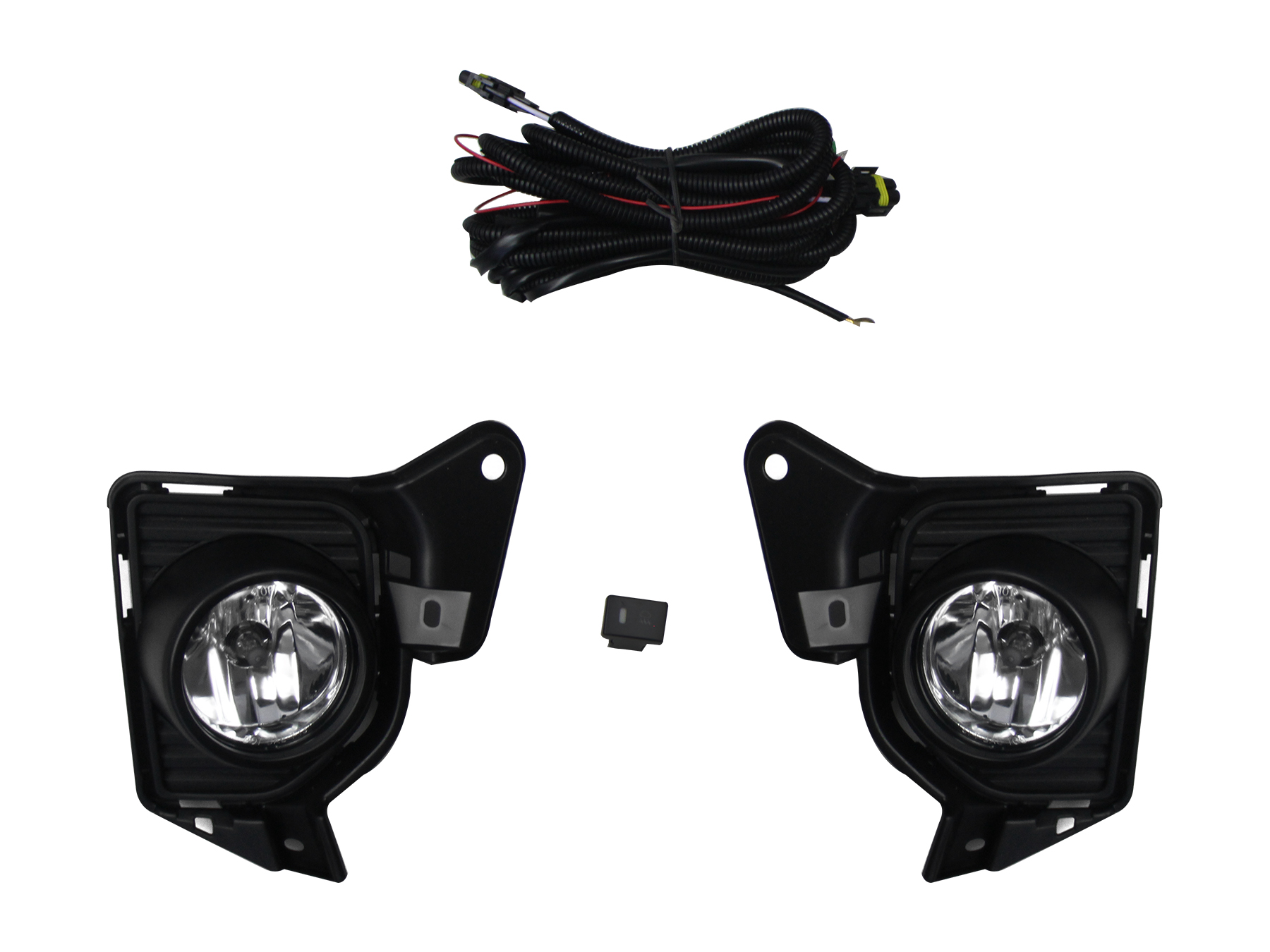 Kit Faro Aux C/Cables C/Rejillas Negras C/Focos Toyota Hiace 2014 2019