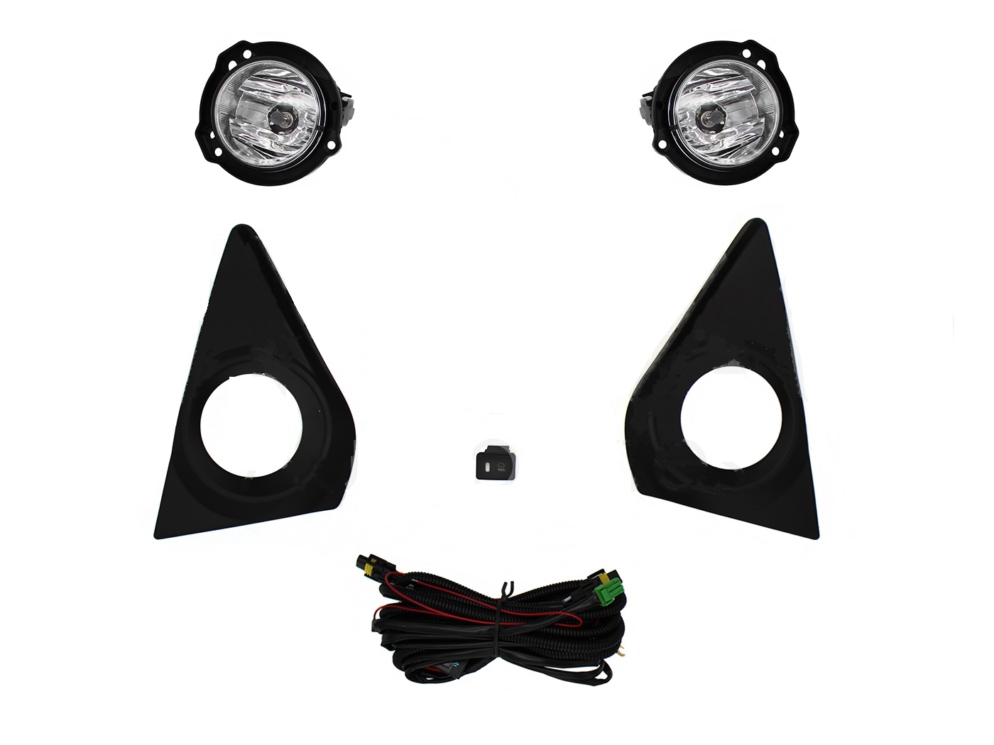 Kit Faro Aux C/Cables C/Rejillas Negras C/Focos Toyota Avanza 2020 2021